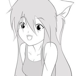 Lineart_neko