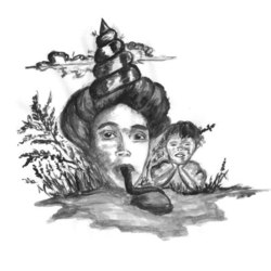 Иллюстрация в книге стихов