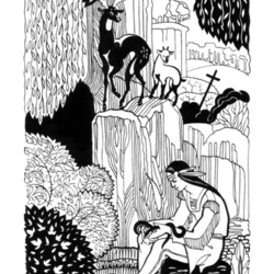 Иллюстрация к роману Франсуа-Рене де Шатобриана "Атала"