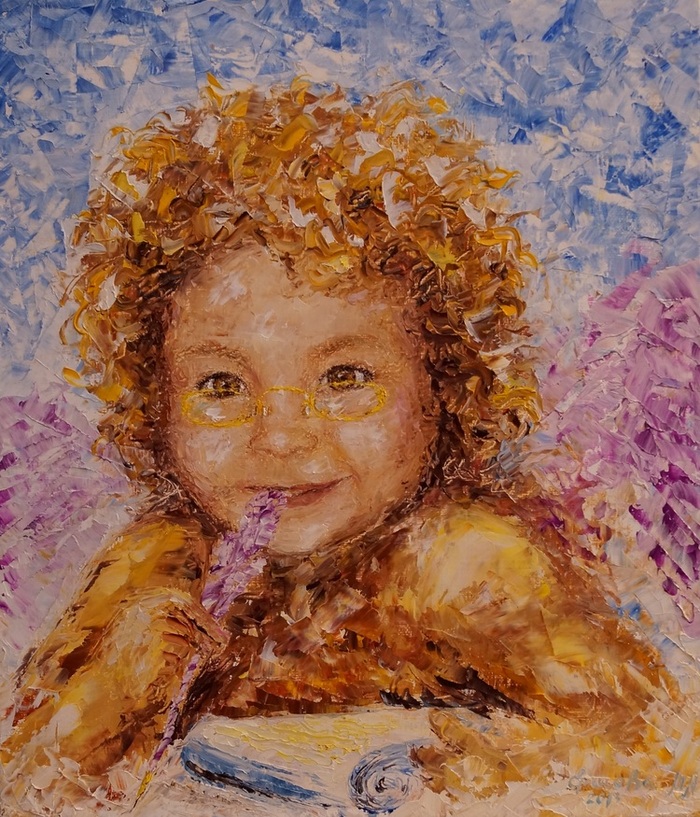 Иллюстрация Амур Умняшка в стиле живопись | Illustrators.ru