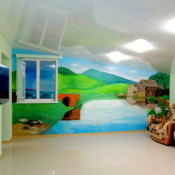 роспись стены в санатории