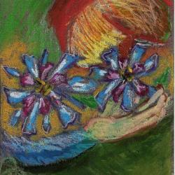 dream 1 (2013) 14x19 cm (5.51"x7.48") crayon technique