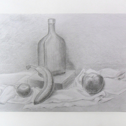 still life with banana
