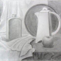still life with apple