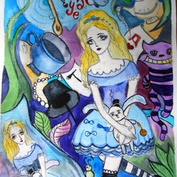 Обложка к книге "Алиса в стране чудес"