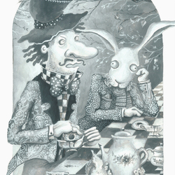 Иллюстрация к "Приключениям Алисы в Стране Чудес"