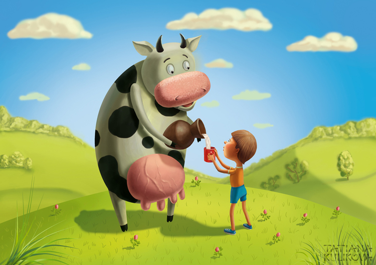 Иллюстрация на тему здорового питания.