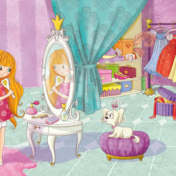 утренний туалет (книжка про принцессу)