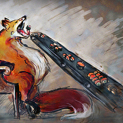 Лиса и суши