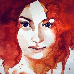 девушка рыжая