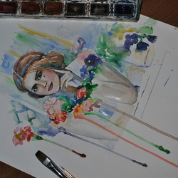 Анастасия в цветах