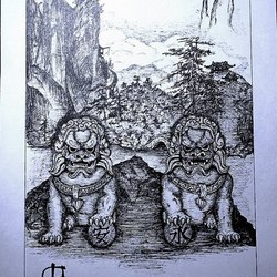 Chinese guardian lions