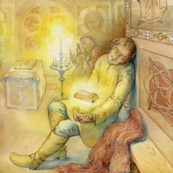 Сон. Иллюстрация к книге Е.Н.Опочинина "Подаяние нищего" 