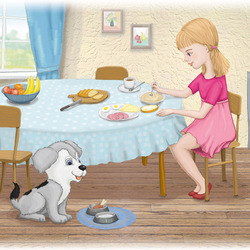 Завтрак у собачки и ее хозяйки