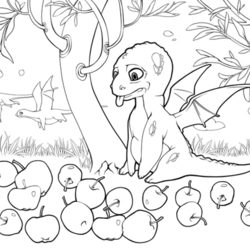 Дракон и яблоки