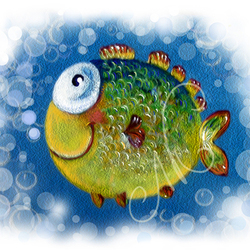 В бульбошках..))