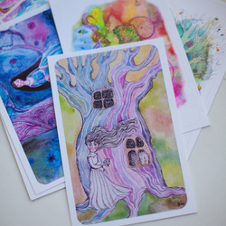 открытка " Ветер"