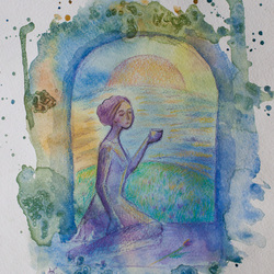 " В окне. Вечер"