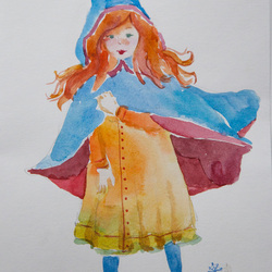 открытка из серии "Девочки"