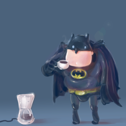 Batman's coffee break