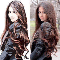 портрет по фото, восточная девушка