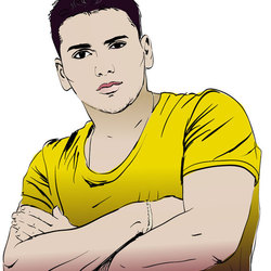 парень, портрет по фото