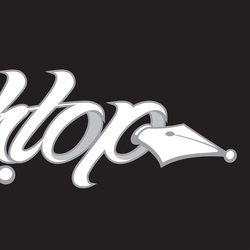 Lettering "Shtop"