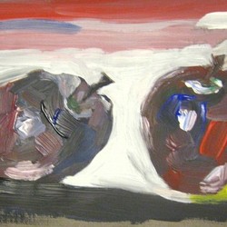 черные яблоки