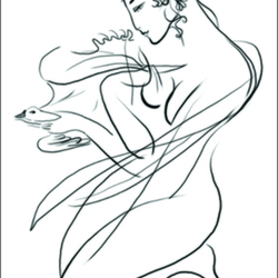 Девушка с птицей