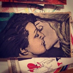 Дружеский поцелуй Марлен и Эдит