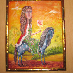 Копия "Дама на синей лошади"