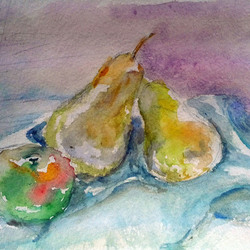 Акварельные груши