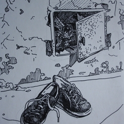 У печки. Лето 2013