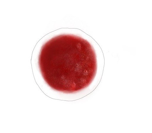 Иллюстрация протертая клубника в стиле другое | Illustrators.ru