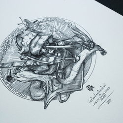 Гравюра "Лжец"