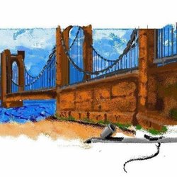 "golden gate"вариация на тему.самый первый рисунок