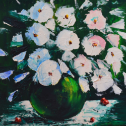 цветы в вазе 