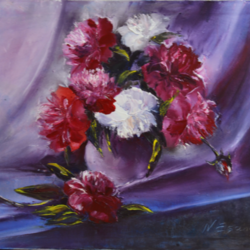 Пионы в вазе