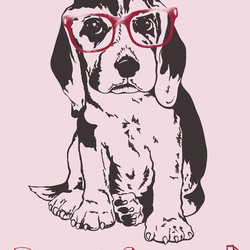 dog with glasses