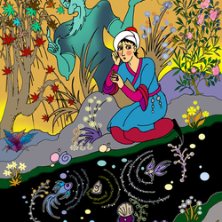 Иллюстрация к сказке "Волшебная лампа Аладдина"