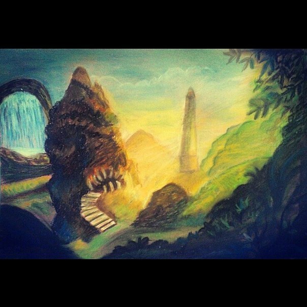 Иллюстрация Другой мир в стиле графика | Illustrators.ru