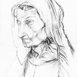 Портрет матери (копия работы А.Дюрера )