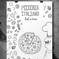 Анонс итальянской пиццерии