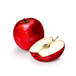 red apple