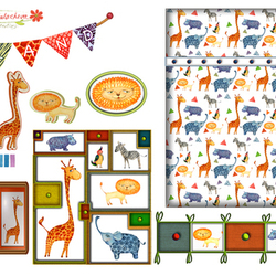 "Зоопарк" комплекты для детской комнаты от 0-4