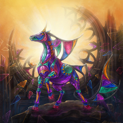 Витражный конь