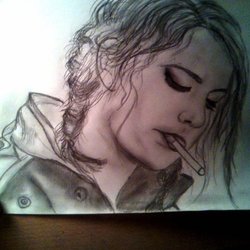 Девушка с сигаретой