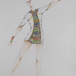 Эскиз хореографического костюма "Египет"