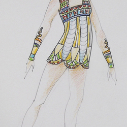 Эскиз хореографического костюма "Египет"