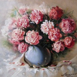 кувшин с цветами